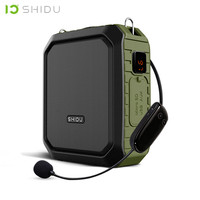 SHIDU Portable Voice Amplifier With Wireless Microphone For Teachers IPX5 Waterproof Bluetooth Speaker 4400mAh Power Bank M800