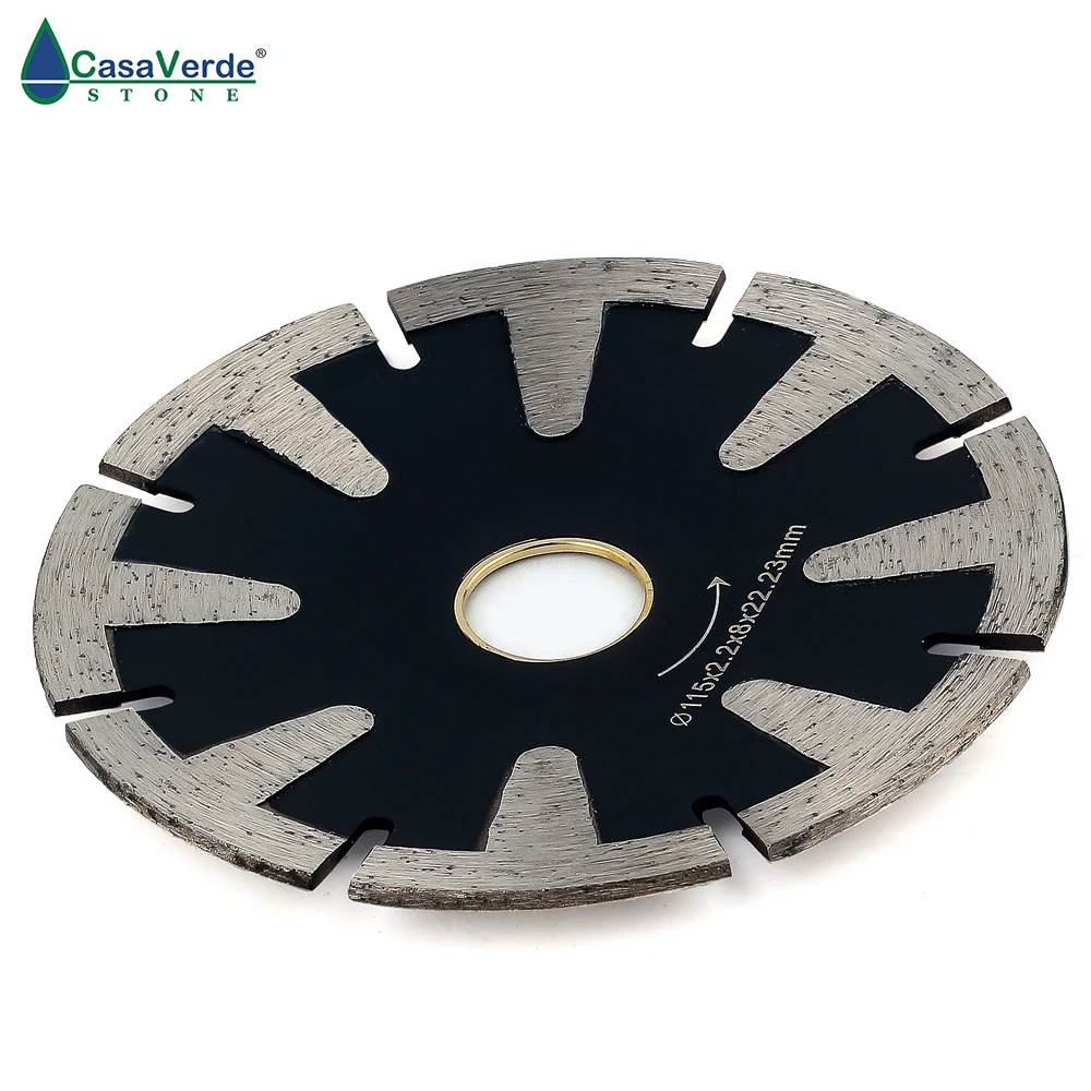 DC-TCCB01 D115mm T-Segmented Concave Blade Diamond Blade For Curved Cutting Turbo Rim 4.5\