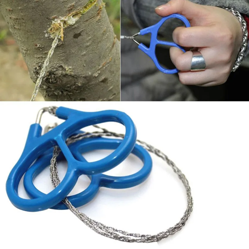 Emergency Survival Gear Stainless Steel Wire Saw Hand Chain Saw Safety Survival Fretsaw ChainSaw Emergency