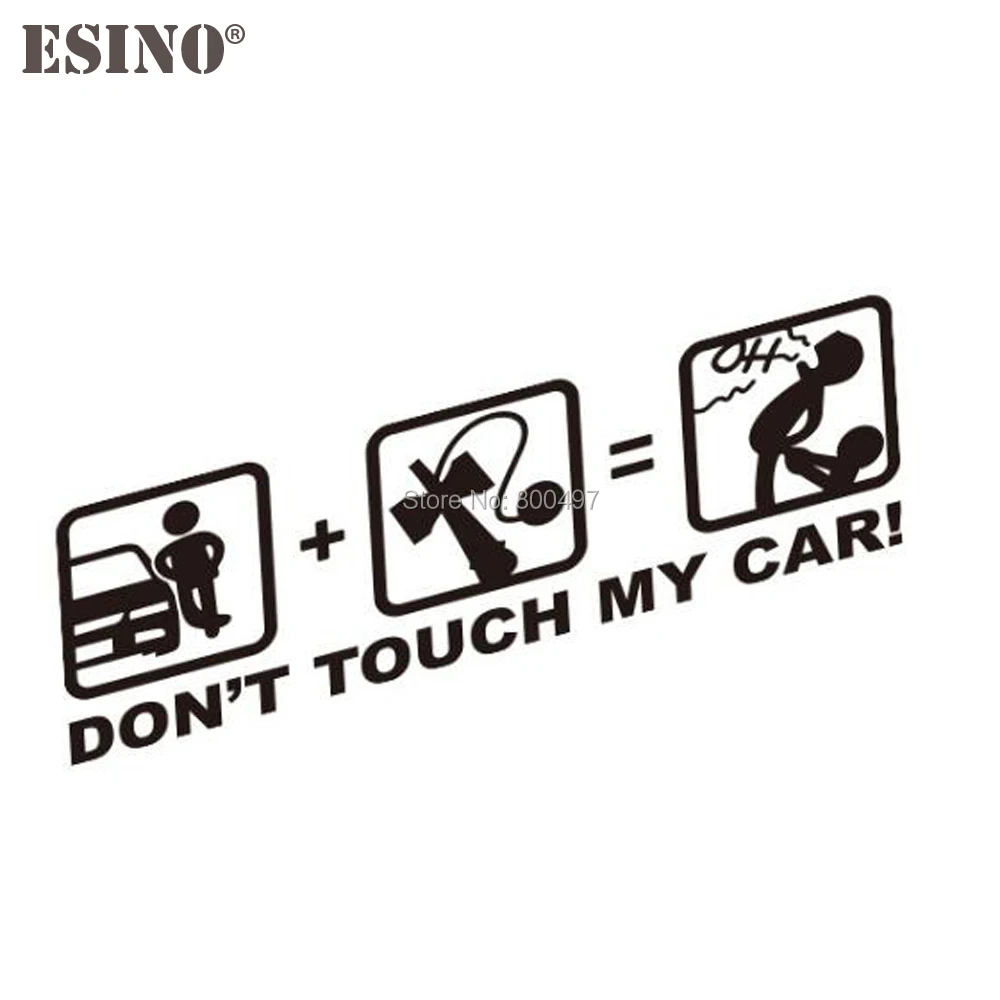 Car Styling Fashion Funny Decoration Car Accessory Don\'t Touch My Car Baby in Car Creative Reflective Stickers Car Body Decal