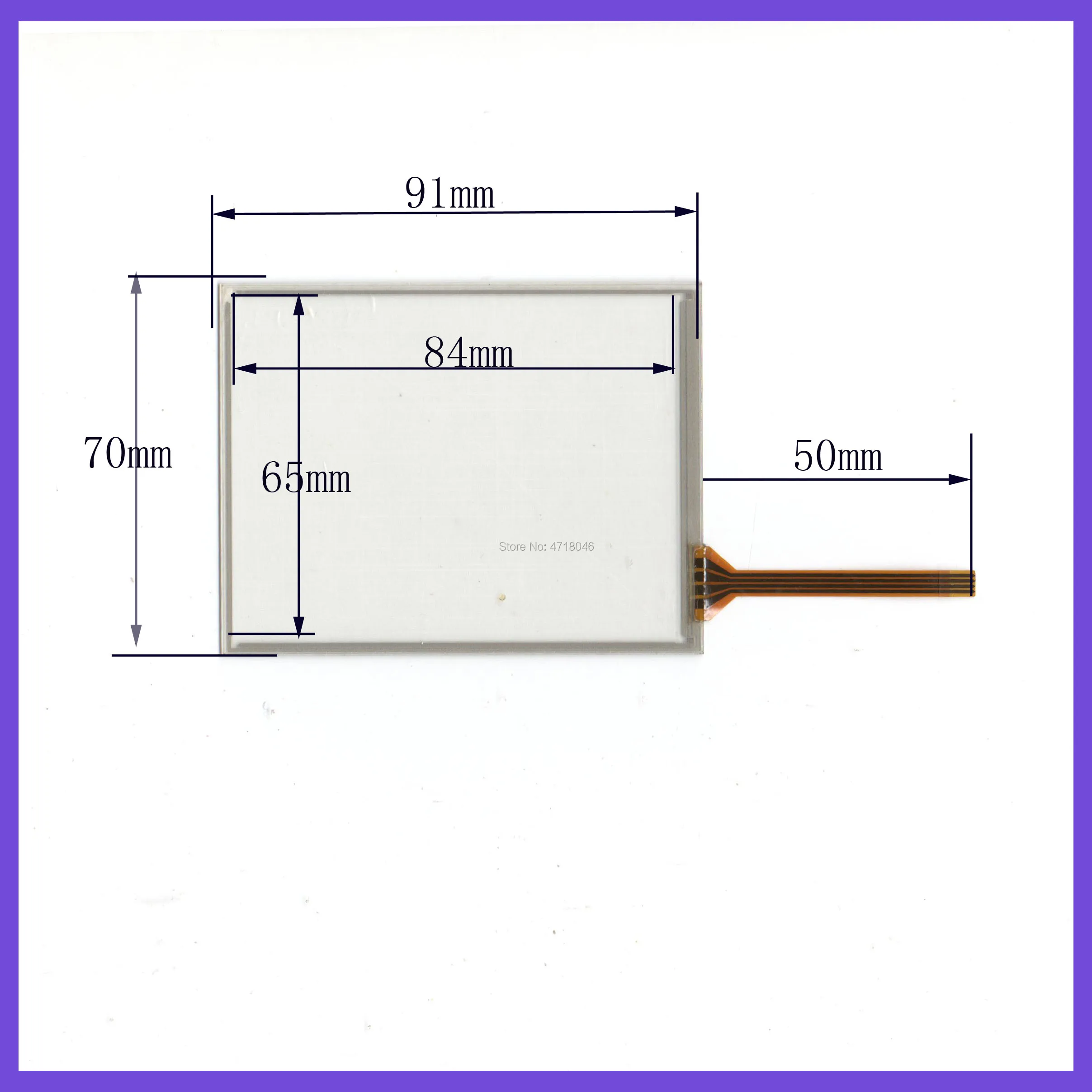 

wholesale 5PCS/Lot 91*70mm 3.8inch 4lines resistance screen this is compatible 91mm*70mm