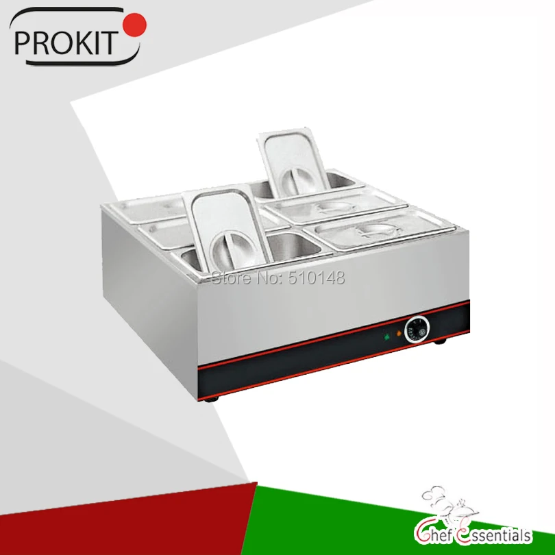 BN-B19 الفولاذ المقاوم للصدأ 6 عموم الكهربائية باين ماري مكافحة أعلى التدفئة آلة التجارية