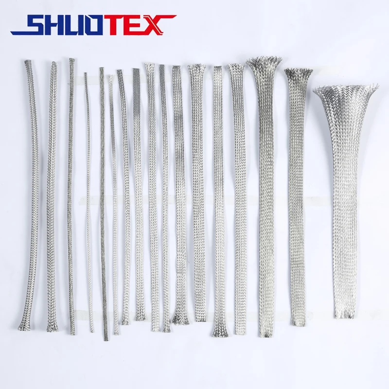 Edelstahl flache geflochtene draht hülse