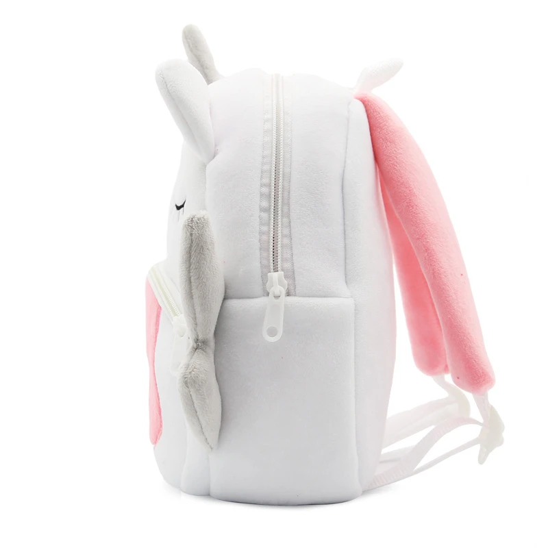 Regalo per bambini simpatico cartone animato 3D animale unicorno giraffa mucca zaini di peluche scuola materna borsa da scuola per bambini per