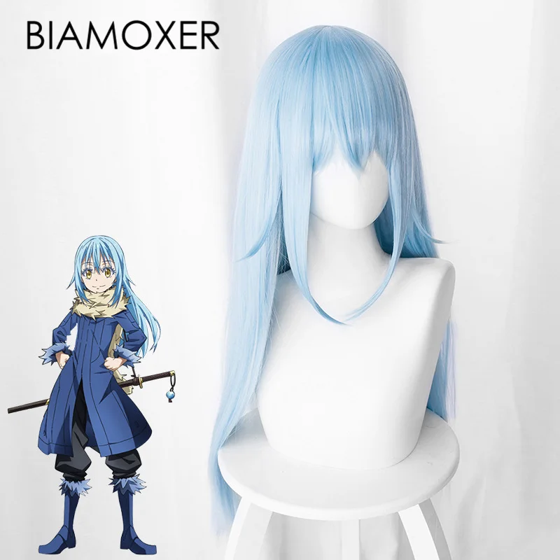 That Time I Got Reincarnated as a Slime Cosplay Wig Rimuru Tempest Long Blue Hair Role Play Tensei shitara Slime Datta Ken