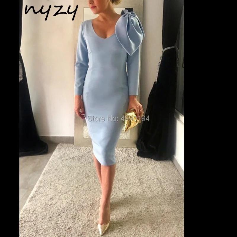 big-bow-blue-cocktail-dresses-below-knee-length-long-sleeves-satin-dress-for-wedding-party-graduation-homecoming-2019-nyzy-c46