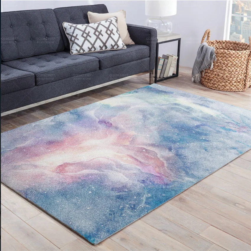 

Modern Art Carpets For Living Room Abstract Area Rugs For Bedroom Universe Starry Sky Home Decor Floor Mat Carpet Cloakroom Rug