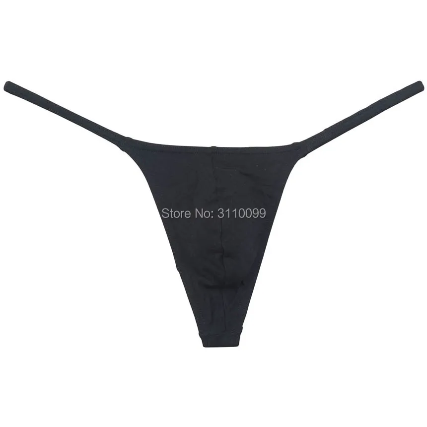 Men Modal String Thong Underwear Male Minimal Coverage Hipster T-back Jock Strap