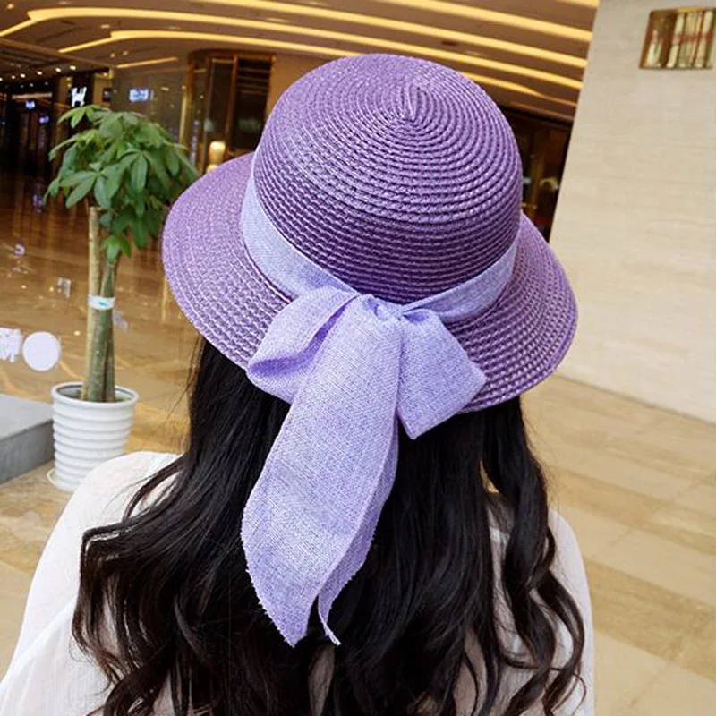 Summer Sun Hats For Women Foldable 2018 Straw Sunbonnet Wide Brim Floppy Cloche Hat Vacation Beach Style Chapeau Paille Femme