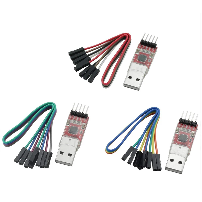 CP2102 Module USB naar TTL USB 2.0 Seriële Module UART STC Downloader met 5 Pin Dupont Kabel