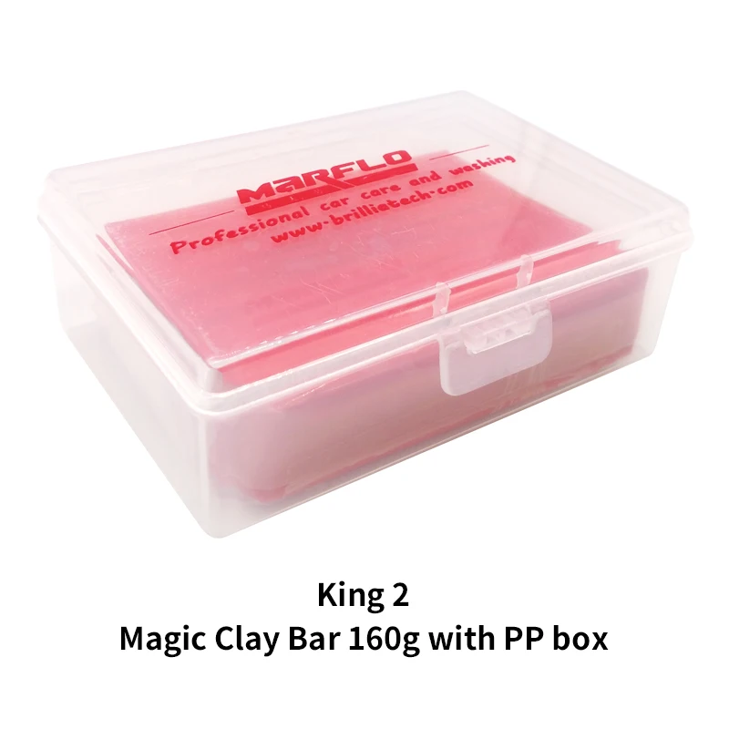 Marflo Magic Clay Bar Auto Reinigungs werkzeuge Auto Detail lierung Pinsel Lack Pflege Ton Bar 160g feine mittelschwere King Grade Auto Reiniger