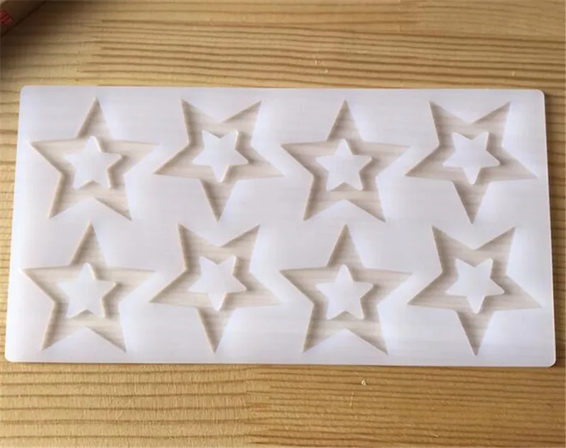 300pcs 3D Star Shape Silicone Mold Cake Decorating Tools Cupcake Silicone Mold Chocolate Mould Decor Muffin Pan Baking S