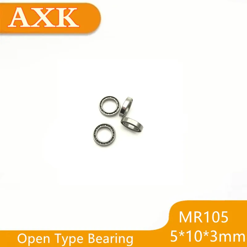 Offer Rushed Free Shipping 10 Pcs Mr105 Open Bearing Abec-3 5x10x3 Mm Miniature Ball Bearings L-1050zz
