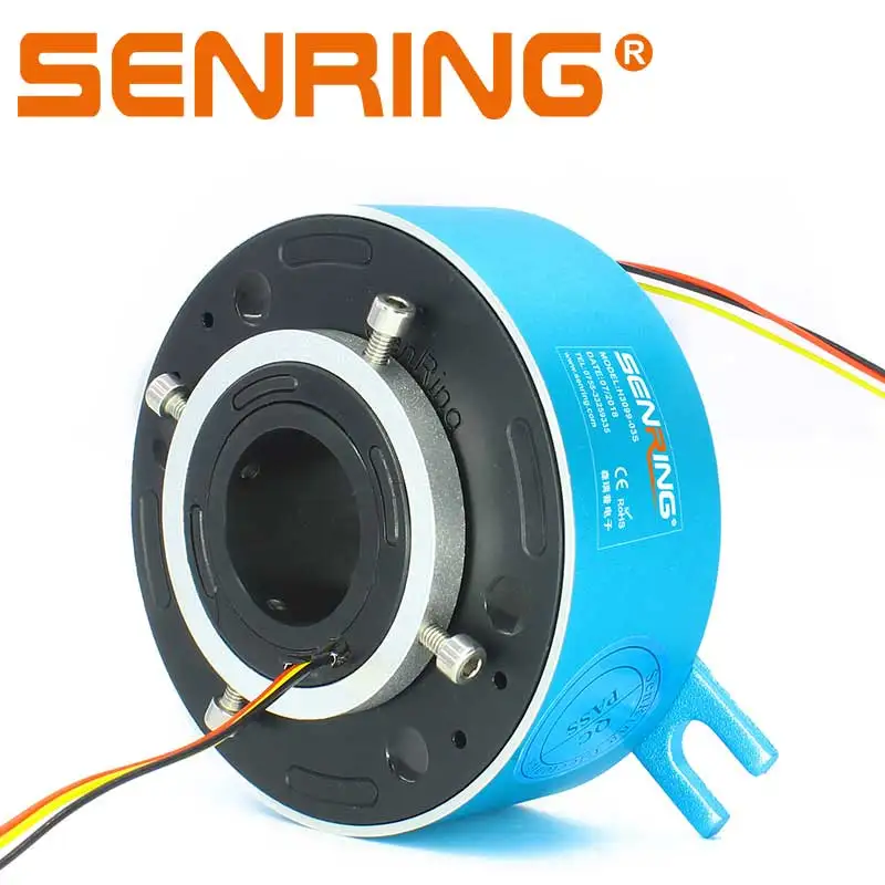 3 Wires Slip Ring of Bore size 30mm Through Bore Slip Ring Rotary Unions Joints