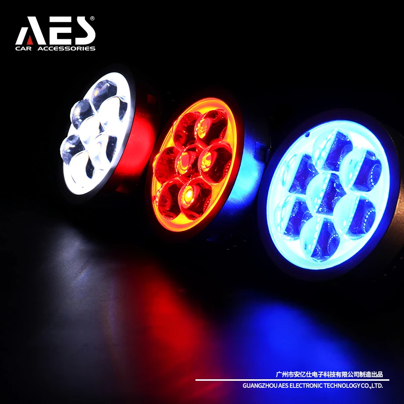 

AES 2.5inch Single High Beam Led Projector Lens With White Red and Blue Devil Eyes Competitive Price