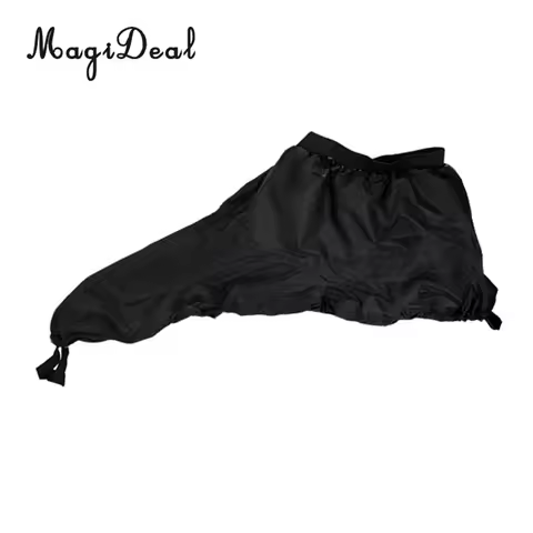 MagiDeal Spray Skirt Kayak Cockpit Deck Cover Sprayskirt Waterproof Storage Black S/M/L/XL Kayaking Canoeing Rafting Accessory