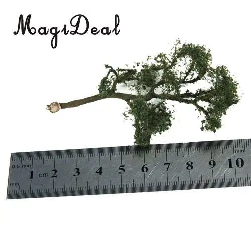 MagiDeal High Simulation 1Pc Model drzewa Sycamore na ulicę tor kolejowy kolejowy krajobraz z szynami kolejowymi ogród Park krajobraz układ