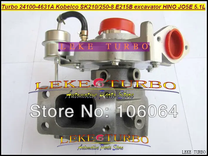 Turbo 24100-4631A 241004631A 24100-4631 761916-5003S Turbocharger For KOBELCO SK210-8 SK250-8 E215B Excavator For HINO JO5E 5.1L