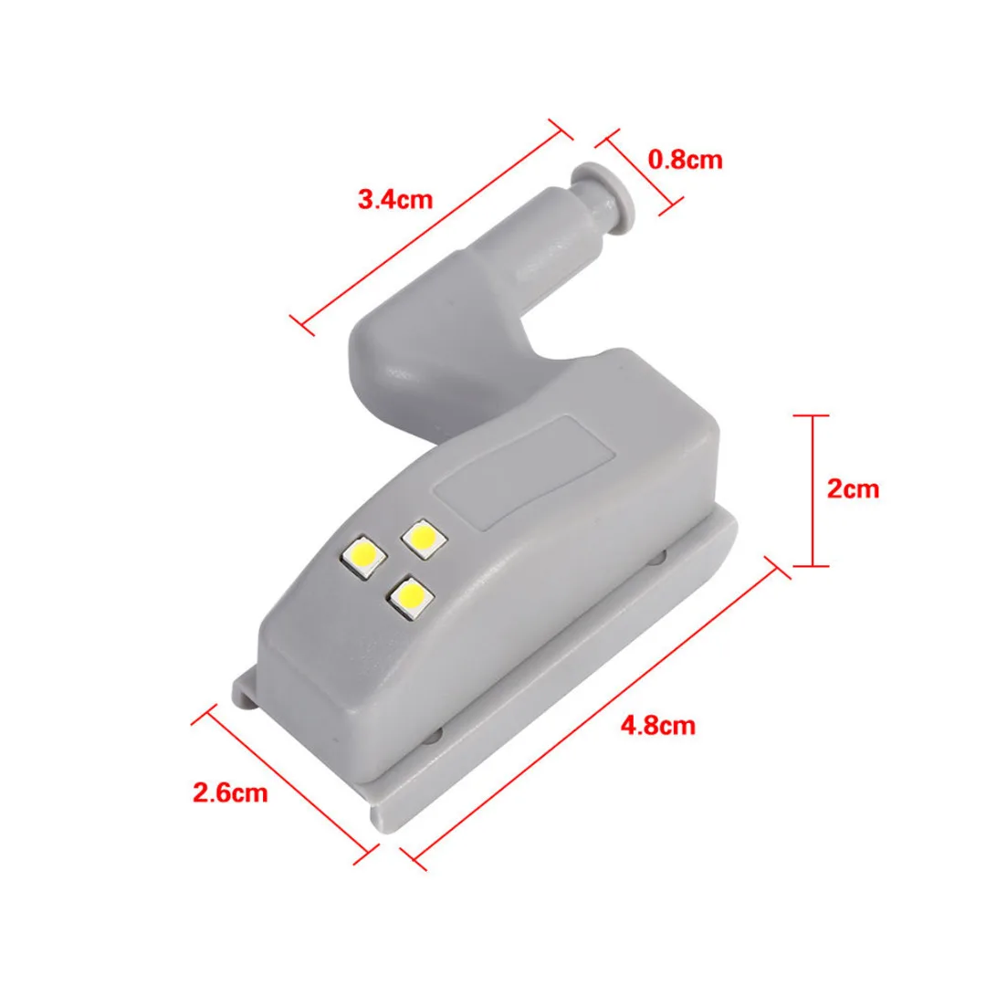 10Pcs/set  Universal Cabinet Cupboard Closet Wardrobe Smart Sensor LED Hinge Lights