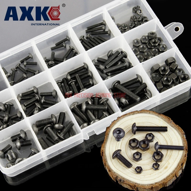 

2023 Sale Rushed Screws For Laptops Wood Screws Vis 172 Pcs 10.9 Round Hexagon Screw Sets Hex Head Bolts M3m4m5 With Nuts