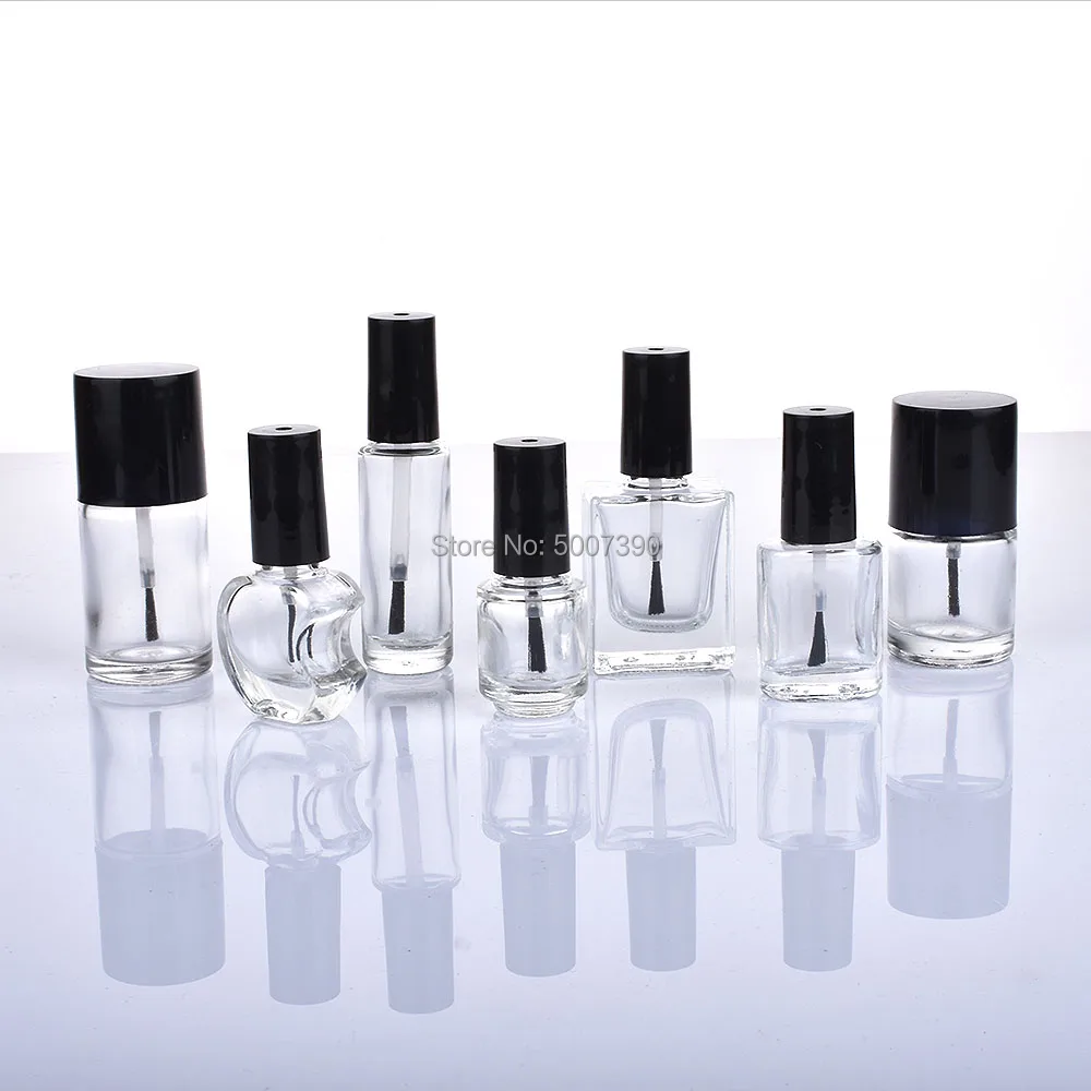 

2/3/4/5/7/8/10ml Empty Glass Nail Polish Bottle Nail Polish Remover Bottle Empty Cosmetic Nail Oil Packing bottles