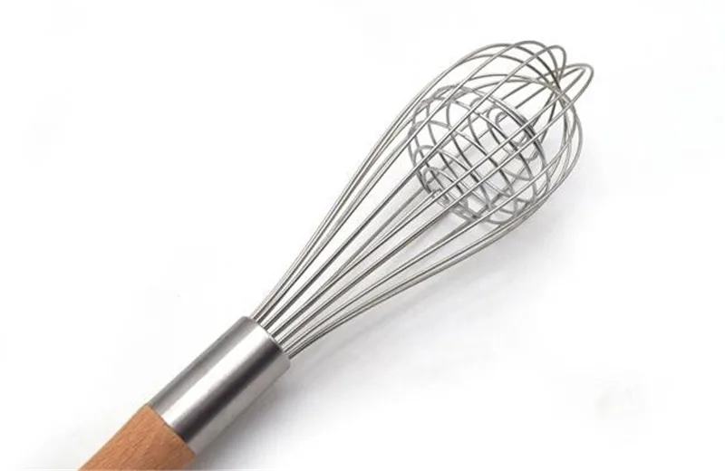 

Hot 100pcs Stainless Steel Manual Egg Beater Whisk Coffee Milk Egg Beater For Blending Beating Spring Coil Whisk Kitchen Tool