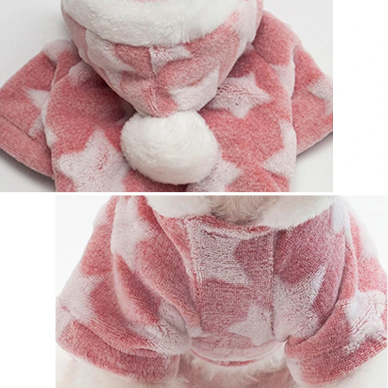 Winter Fleece Pet Dog Jumpsuit Warm Dog Clothes For Puppy Cat Four Legs Pet Chihuahua Outfit Coat S,M,L,XL,2XL