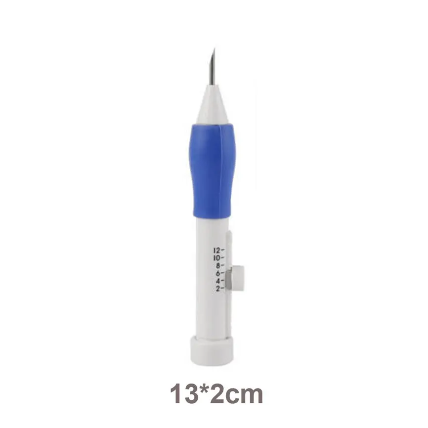 Hot Practical ABS Plastic DIY Magic Embroidery Pen Set Needle knitting Needles Tool Fancy Interchangeable Punch needlework Stitc