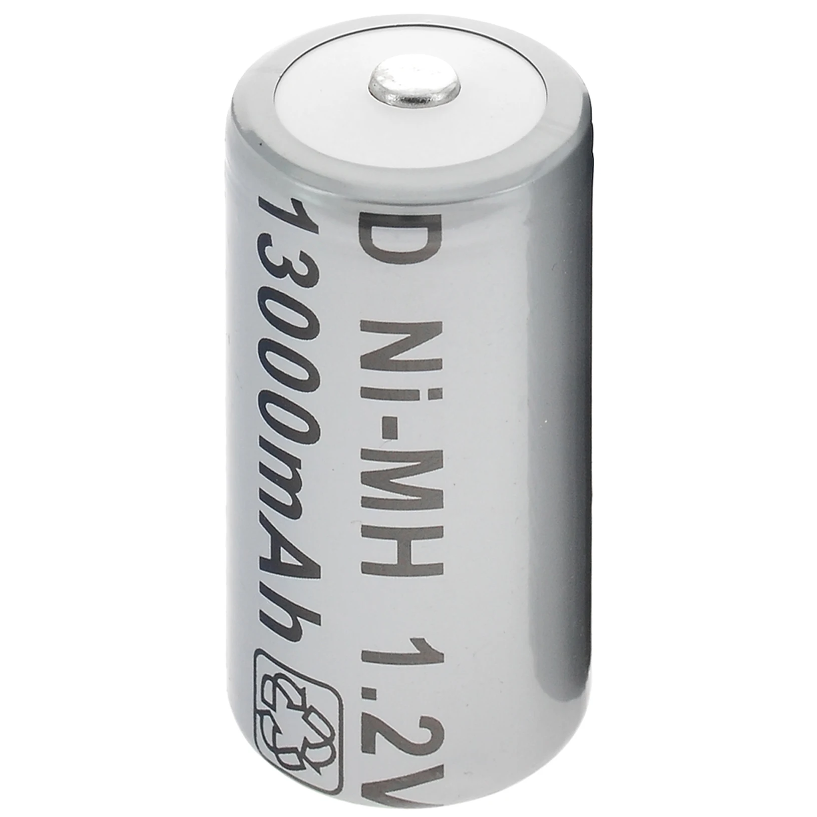 Batería recargable de 13000mAh, 1,2 V, Ni-MH, color gris, tipo D, 4 unidades