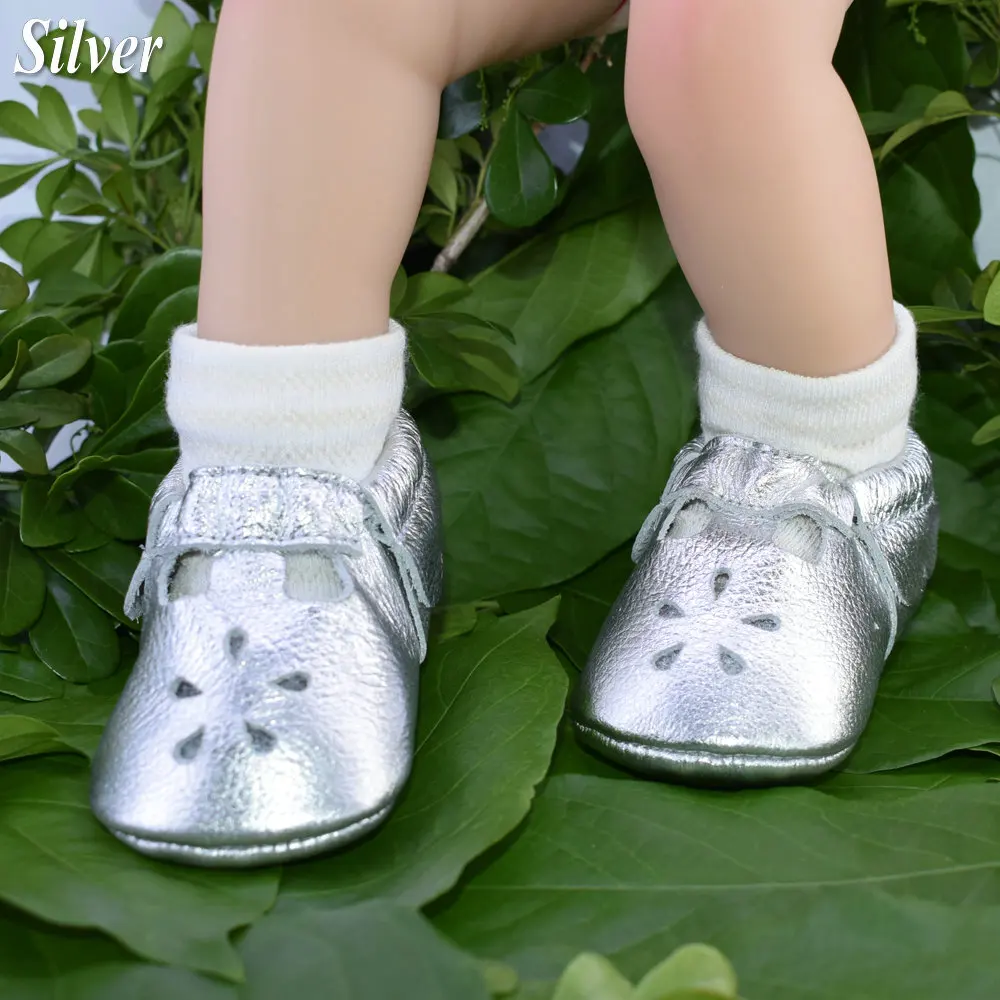 Baby Shoes Cow Leather Bebe Booties Soft Soles Non-Slip Footwear For Infant Toddler First Walkers Boys And Girls Slippers