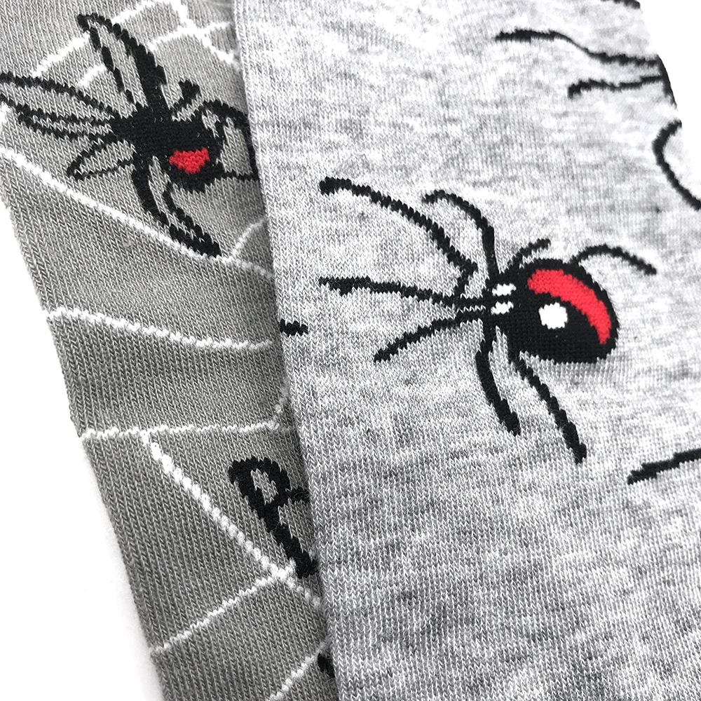 VPM New 85% Cotton Men's Crew Socks Funny Harajuku Cool Dinosaur Spider Scorpion Shark Hip Hop Novelty Happy Wedding Sock Gift