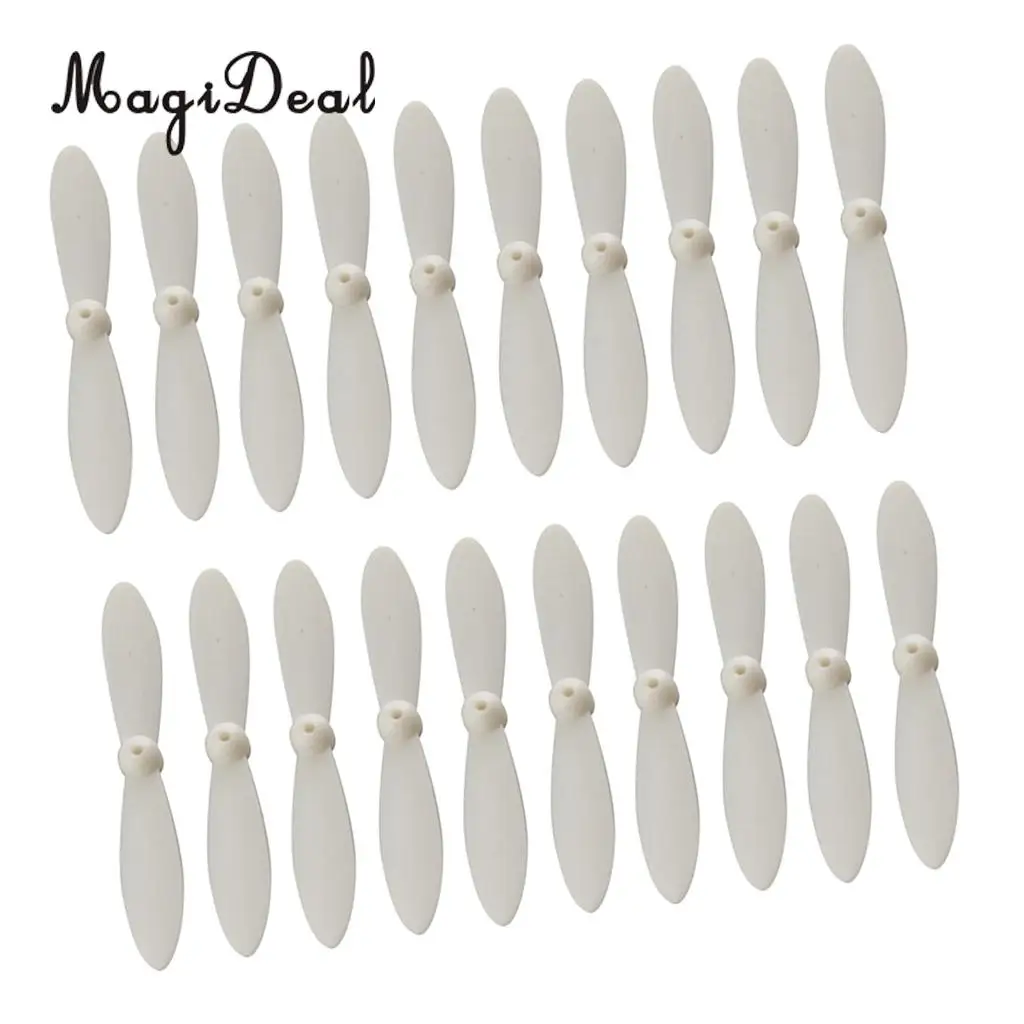 20Pcs Propeller Set Airscrew Replacement for Cheerson CX 10 Mini Drone Quadcopter Helicopter RC Accessories White