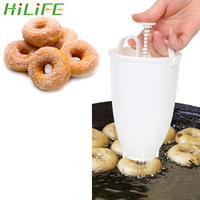 HILIFE Manual Doughnut Machine Deep Fry Donut Mould Plastic Lightweight Easy Fast Arabic Waffle Waffle Dispenser Donut Maker