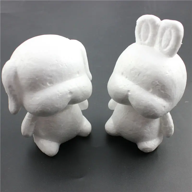 1 pcs Modelling Polystyrene Styrofoam Foam dog rabbit White Craft Balls For DIY Christmas Party Decoration Supplies Gifts