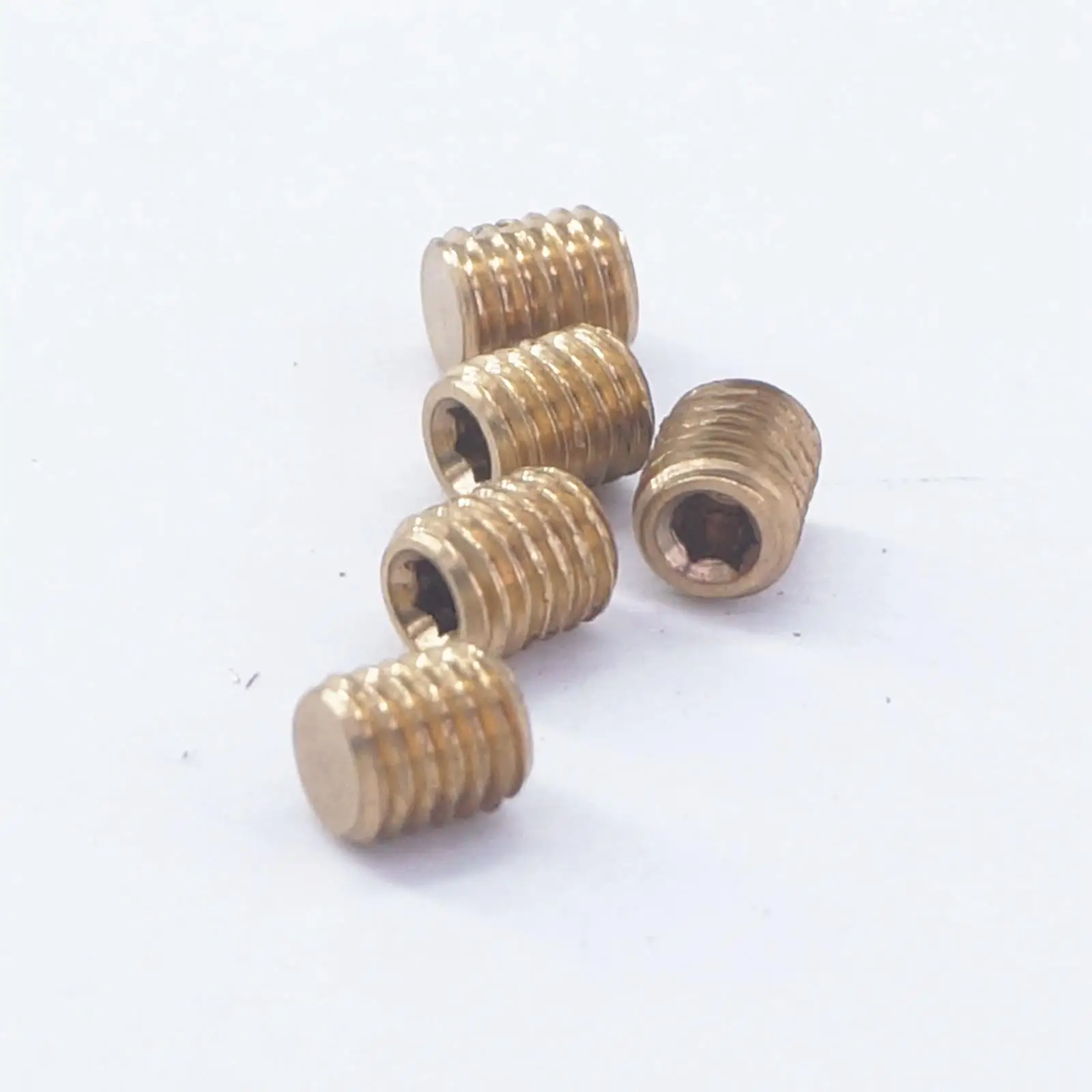 5 Pcs M5 Metric Man Brass Pipe End Plug Verzonken Allen Inbussleutel
