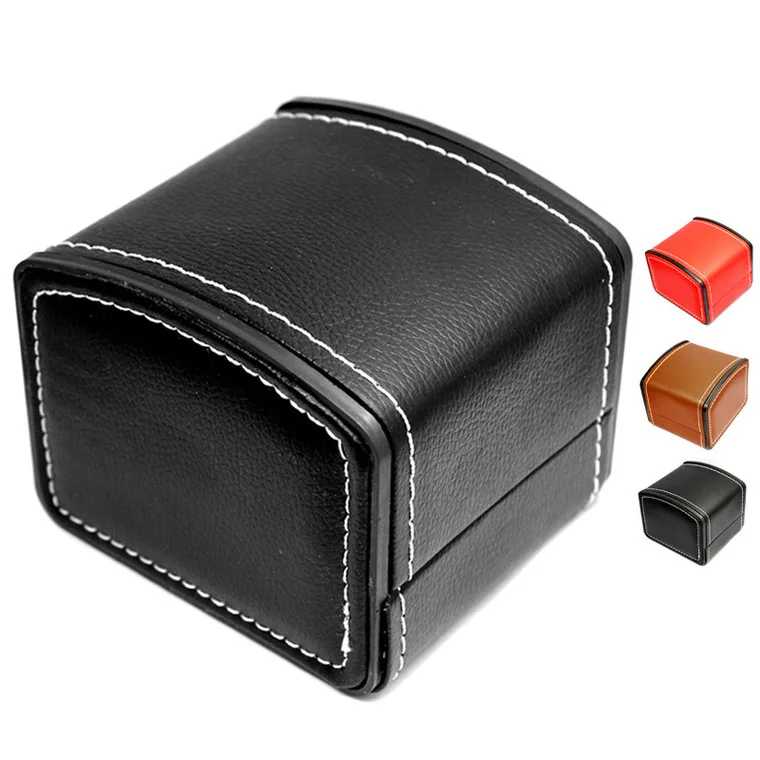 

PU Leather Watch Display Box High-Grade Watch Boxes Case New Jewelry Gift Case Heaven And Earth Cover Gift Box