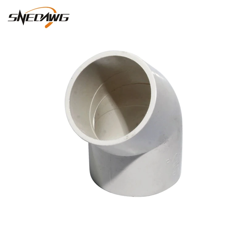 UPVC Pipe Fittings Elbow Water Pipe Joint 40/50/63/75/90/110mm 1.2''/1.5''/2'' ID Water Connectors DIY PVC-U Pipe Joint Fitting