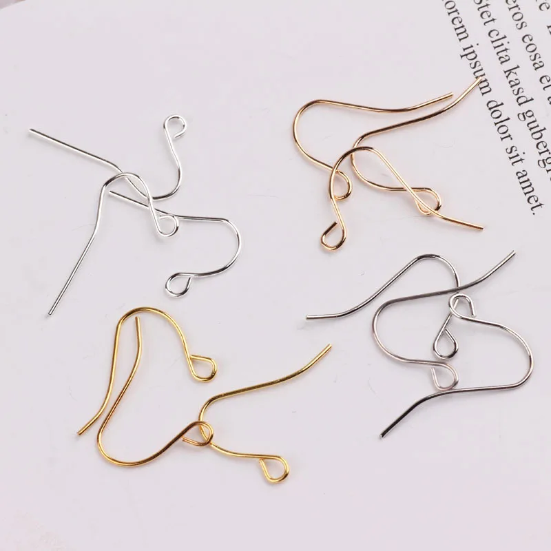 PURPLEGRAPE 21mm DIY handmade earrings accessories ear hooks simple  basic materials minimalism 100pieces