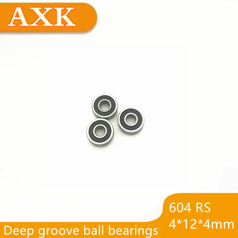 

2023 Sale Rushed 100pcs 604-2rs 4x12x4 Miniature Rubber Sealed Deep Groove Ball Bearing 604 2rs 604rs 4*12*4mm