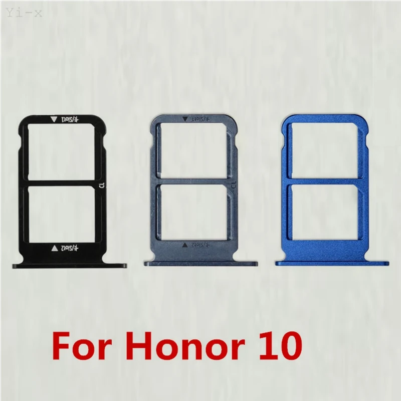 50pcs/lot SIM Card Holder For Huawei Honor 10 Honor10 Sim card Slot Tray Replacement parts