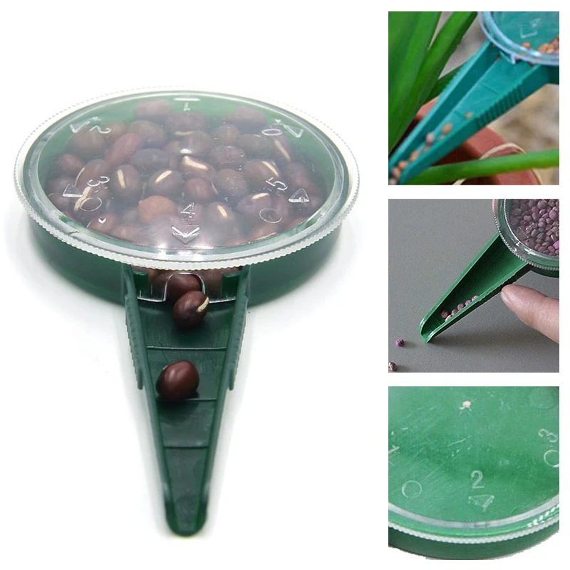 Planter seeder Garden Plant Seed Dispenser Sower Planter Seed Dial Adjustable Size Disseminator Sower Planter Starter Seeder