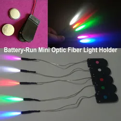 Free Shipping 1PCS Portable Light Source for Optic Fiber Cable Mini 0.1W Small Light Engine for 1.5mm - 4.0mm Side Glow Cable