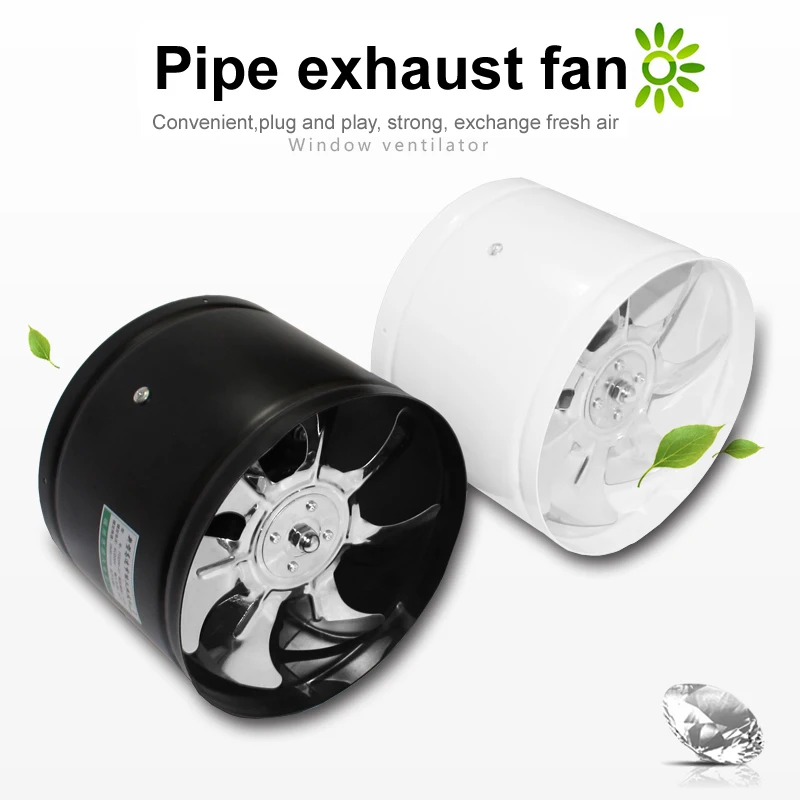 Pipe fan for bathroom, kitchen, hall or work shop, 6 inchventilation fan with high air volume, 150mm exhaust fan