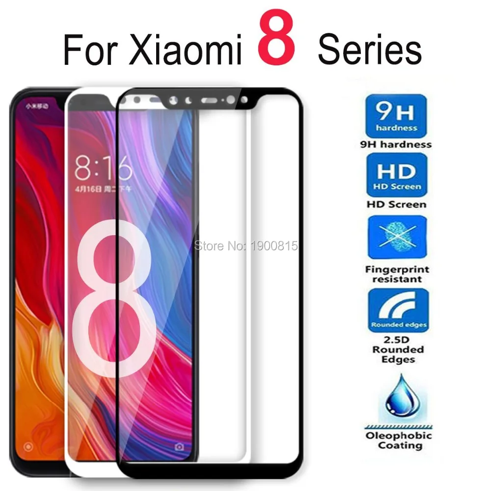 Protective Glass For Xiaomi Mi 8 Lite Film Tempered Glas Screen Protector Light On Xiaomei Xiomi Xaomi Se Explorer Pro Tremp Mi8