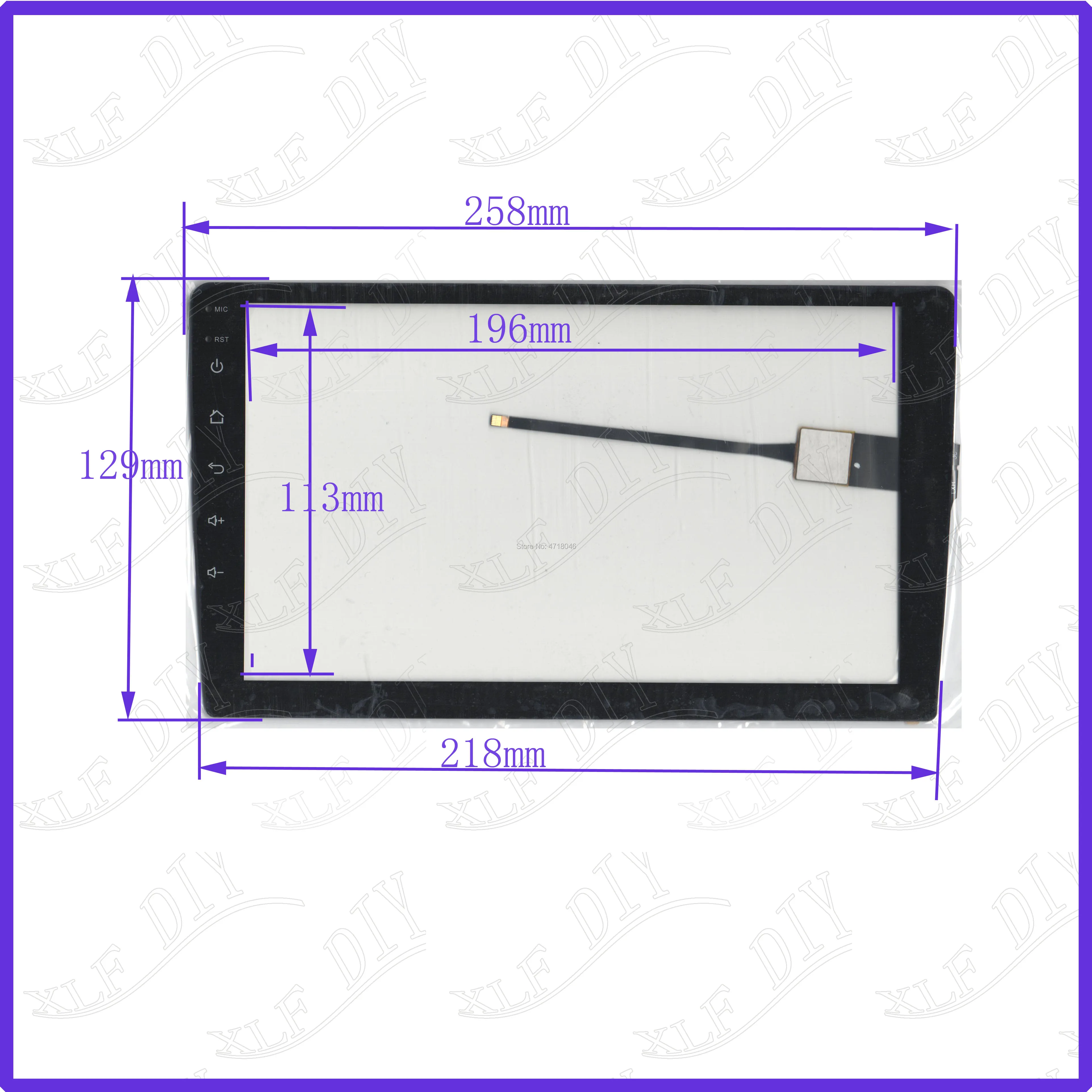 ZhiYuSun wholesale 80150 10.1inch 258*129mm capacitive screen for car  DVD redio this is compatible