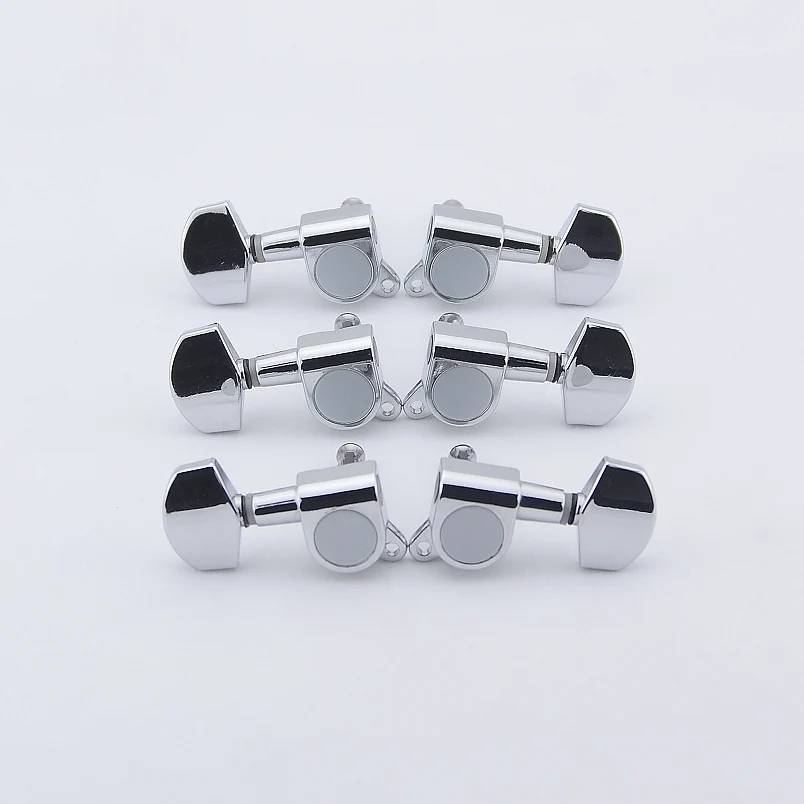 

Clearance Sale. 1 Set GuitarFamily 3R-3L Guitar Machine Heads Tuners Chrome ( #0751 ) MADE IN KOREA