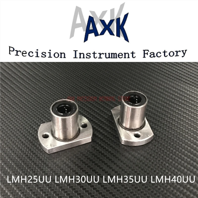 2023 Sale Linear Rail AXK Lmh Uu 2pcs Linear Bearing ( 2 Pcs ) Lmh25uu Lmh30uu Lmh35uu Lmh40uu Oval Flange Mounted Bearings