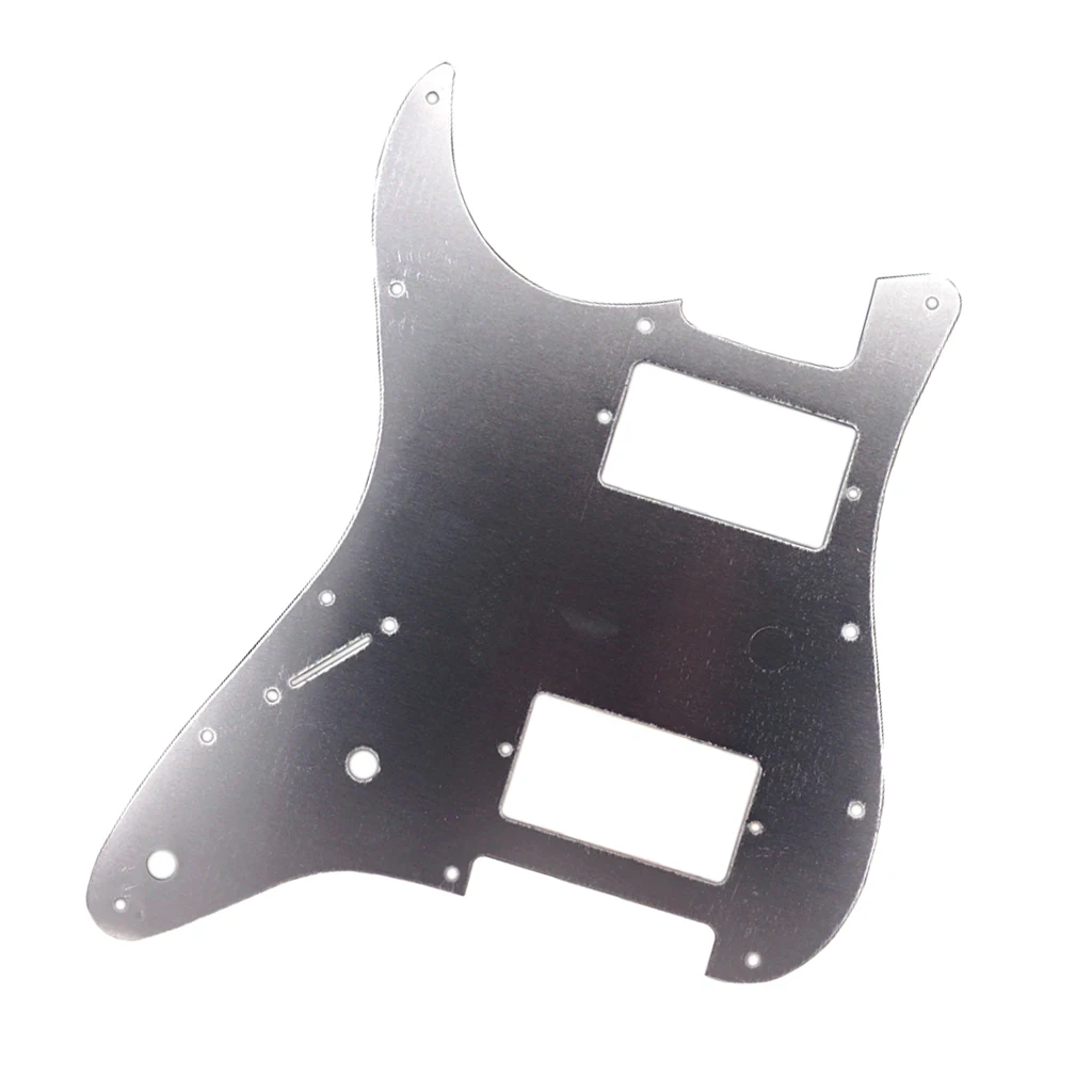 Tooyful Aluminum Alloy HH Guitar Pickguard Anti-Scratch Plate for Strat ST Electric Guitar Accessory