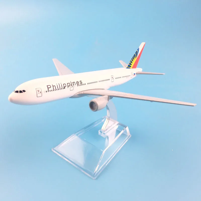 Plane Airplane Model Philippines Boeing 777 Aircraft Model Diecast Metal Airplanes Model 16cm 1:400 Plane Toy Gift