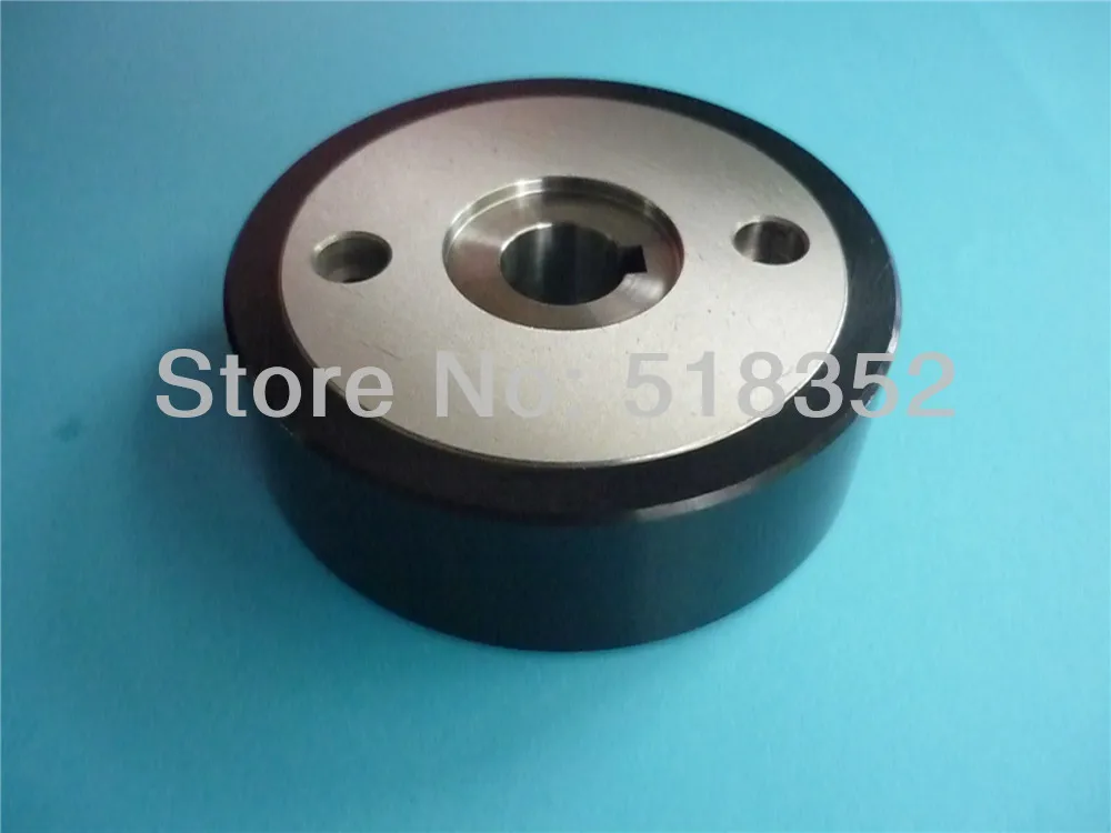 X055C662G51 M412C Mitsubishi Capstan Roller Ceramic Black with Key Hole, WEDM-LS Wire Cutting Wear Parts